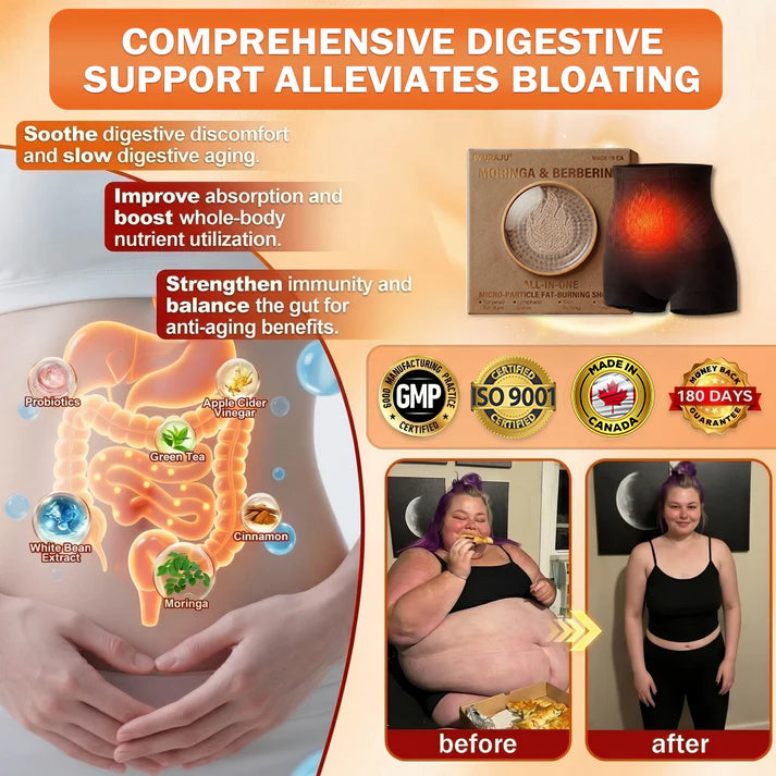 PAURAJU® 🍚✈️30-Min All-in-One Micro-Particle Fat-Burning Shorts✅Ignites deep microcirculation to melt fat, flush toxins, and reverse metabolic aging.