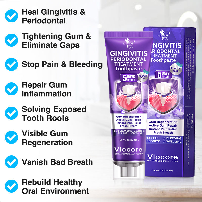 🎁GLIMMERLY® VioCore Bee Venom Gingivitis & Periodontitis Treatment Toothpaste（副本）