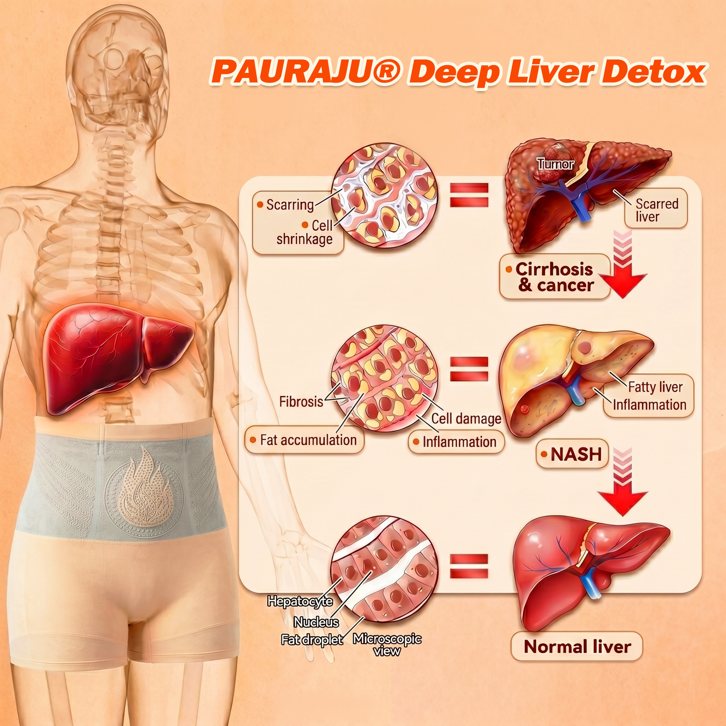 PAURAJU® 🥨✈️30-Min All-in-One Micro-Particle Fat-Burning Shorts✅Ignites deep microcirculation to melt fat, flush toxins, and reverse metabolic aging.