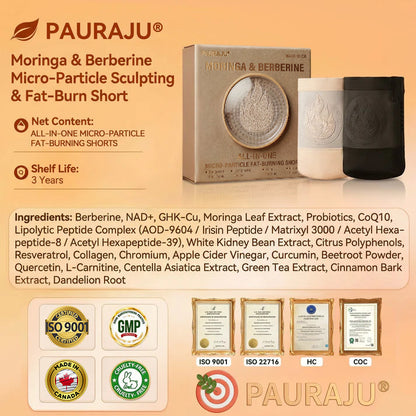 PAURAJU® 🍚✈️30-Min All-in-One Micro-Particle Fat-Burning Shorts✅Ignites deep microcirculation to melt fat, flush toxins, and reverse metabolic aging.