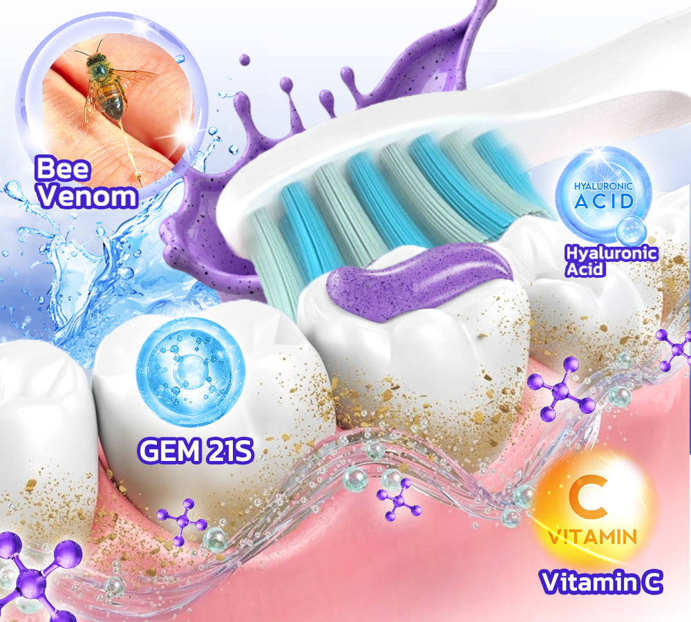 🎁GLIMMERLY® VioCore Bee Venom Gingivitis & Periodontitis Treatment Toothpaste（副本）
